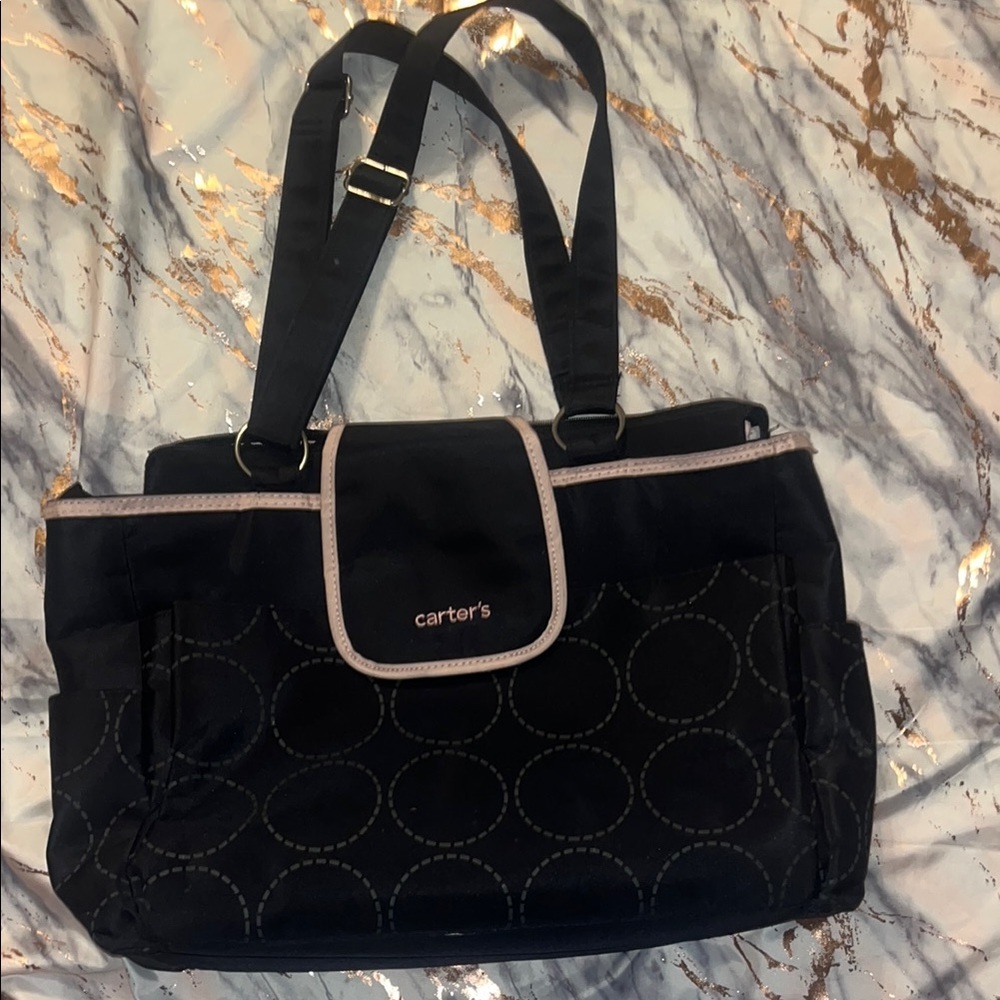Carter's Black Baby Bag with Sleek Design - Picture 1 of 9